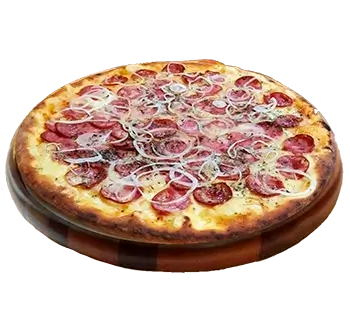 calabresa fatidada e cebola